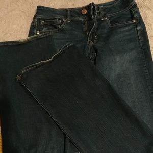 Size four kick boot super stretch from AEO